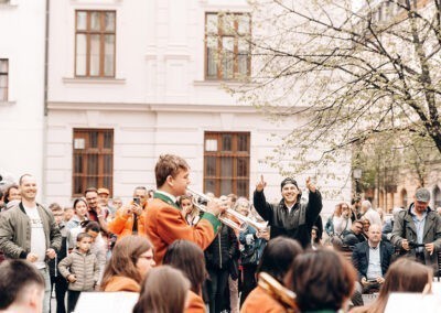 Vystúpenie detského dychového orchestra Rosička